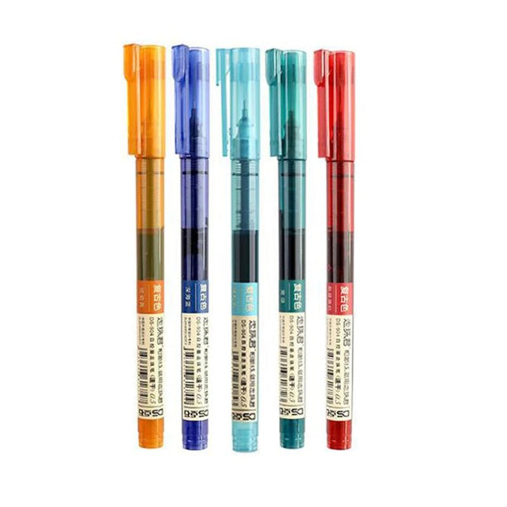 8 - Color Liquid Gel Pen Set – 0.5mm Rollerball Pens for School & Office - Polendo Design