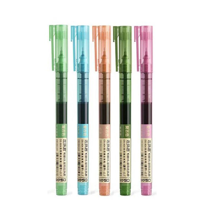 8 - Color Liquid Gel Pen Set – 0.5mm Rollerball Pens for School & Office - Polendo Design