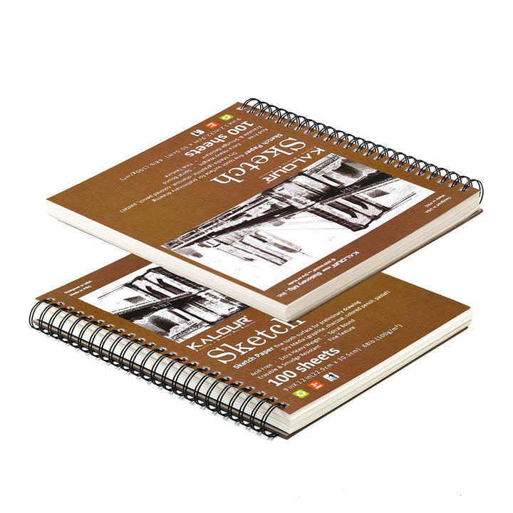 9x12 Mixed Media Sketch Paper Pad – 100 GSM, Rough Texture - Polendo Design
