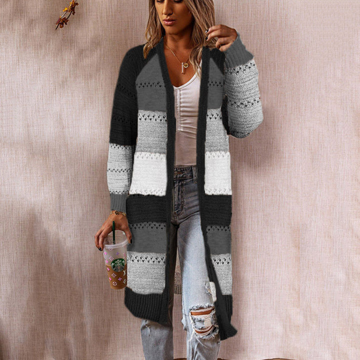 Cozy Women's Knitwear - Long Sweater Cardigan