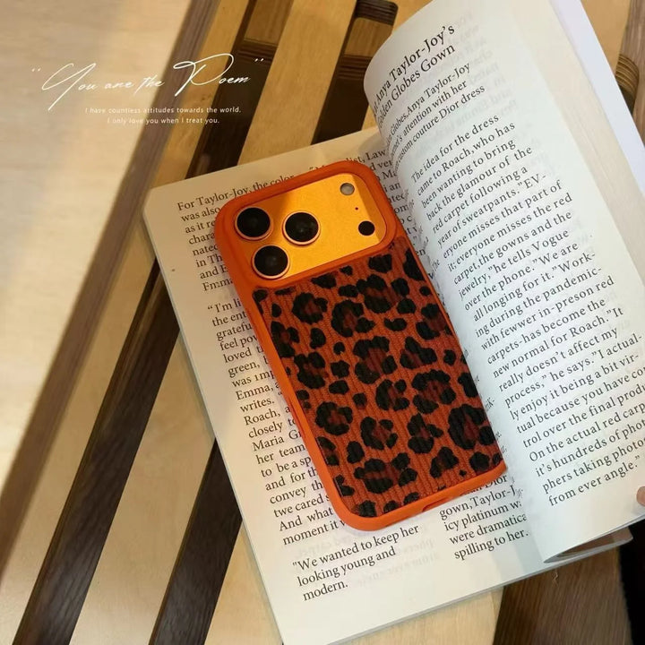 Brown Leopard Print iPhone Case - Polendo Design