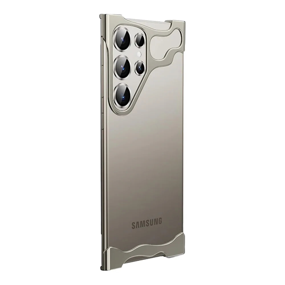 Metal Frameless Phone Case for Samsung S24 Ultra Shockproof - Polendo Design