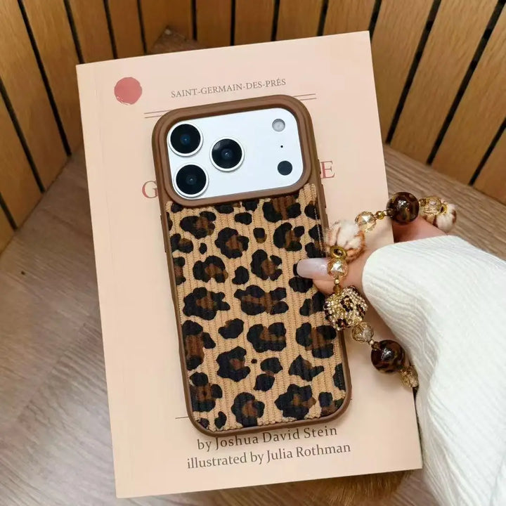 Brown Leopard Print iPhone Case - Polendo Design