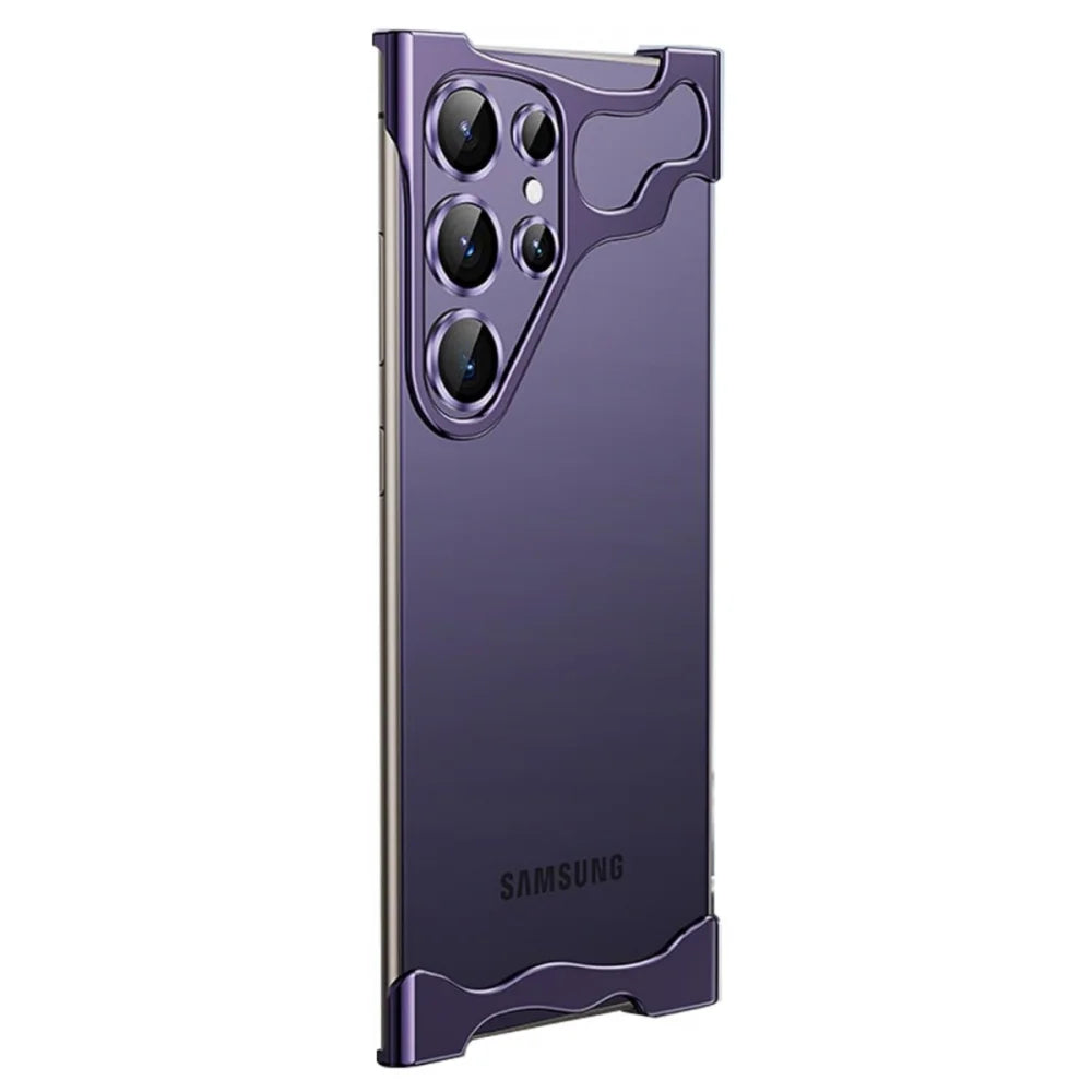 Metal Frameless Phone Case for Samsung S24 Ultra Shockproof - Polendo Design