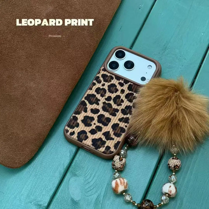 Brown Leopard Print iPhone Case - Polendo Design