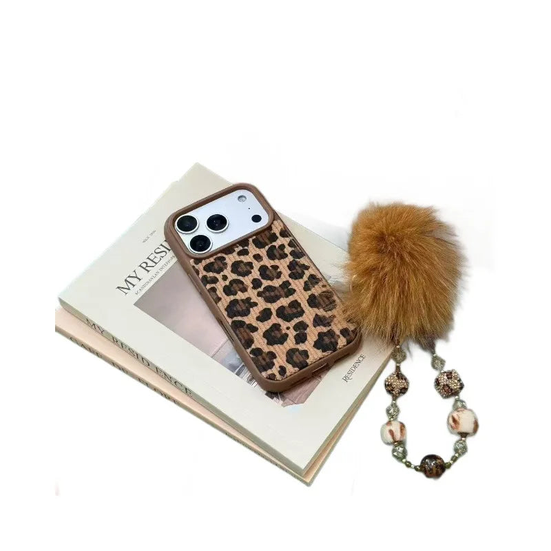 Brown Leopard Print iPhone Case - Polendo Design