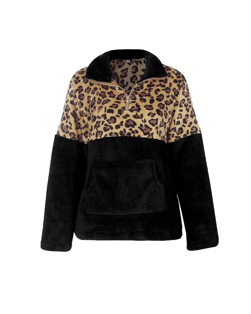 Women's Leopard Sweater Pullover