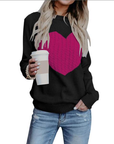 Stylish "Hearts" Sweaters for Women