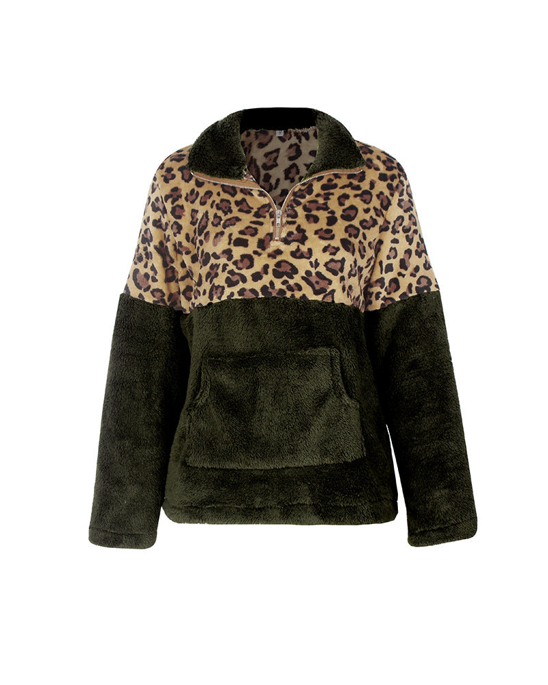 Women's Leopard Sweater Pullover