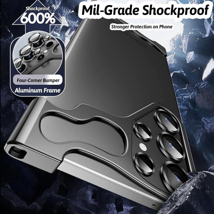 Metal Frameless Phone Case for Samsung S24 Ultra Shockproof - Polendo Design