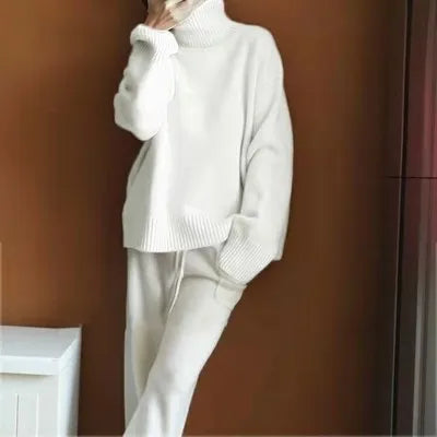 Cashmere Sweater Women High Neck Pullover