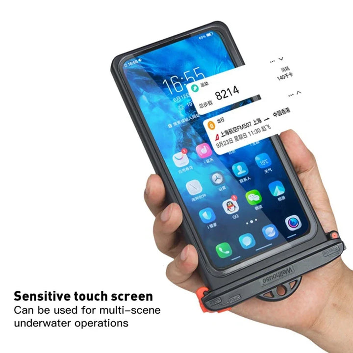 Anti-Falling Waterproof Phone Pouch Touchscreen Case 6.9 Inch - Polendo Design