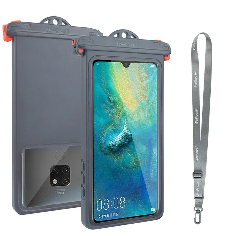 Anti-Falling Waterproof Phone Pouch Touchscreen Case 6.9 Inch - Polendo Design
