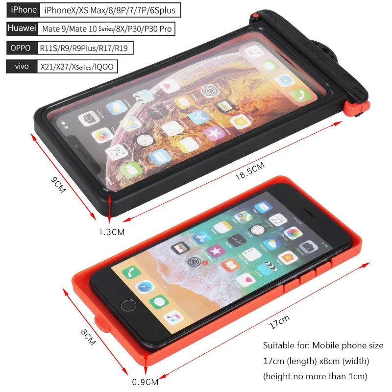 Anti-Falling Waterproof Phone Pouch Touchscreen Case 6.9 Inch - Polendo Design
