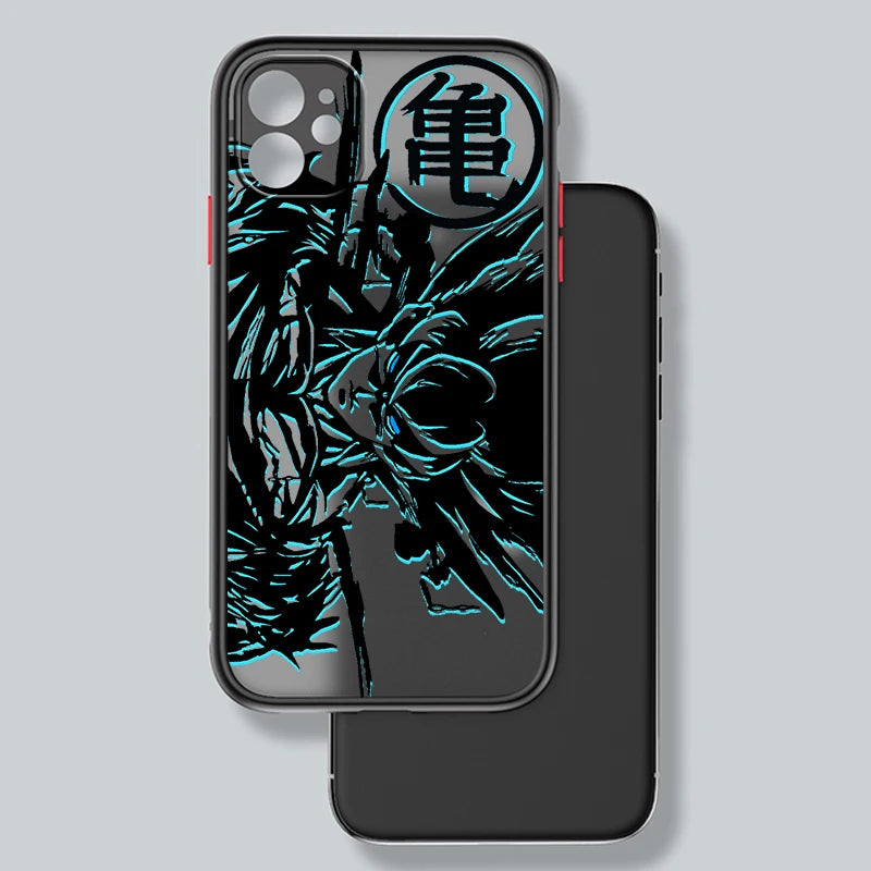 Dragon Ball Goku Frosted Anime Phone Case for iPhone - Polendo Design