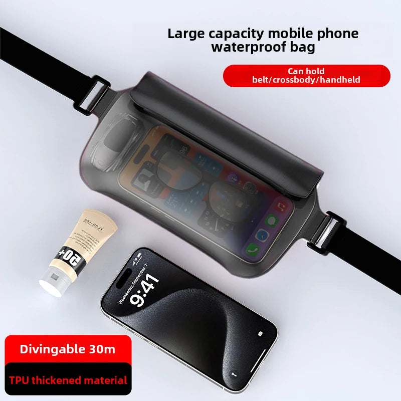 Cycling Waterproof Phone Waist Pouch Touchscreen Belt Bag - Polendo Design