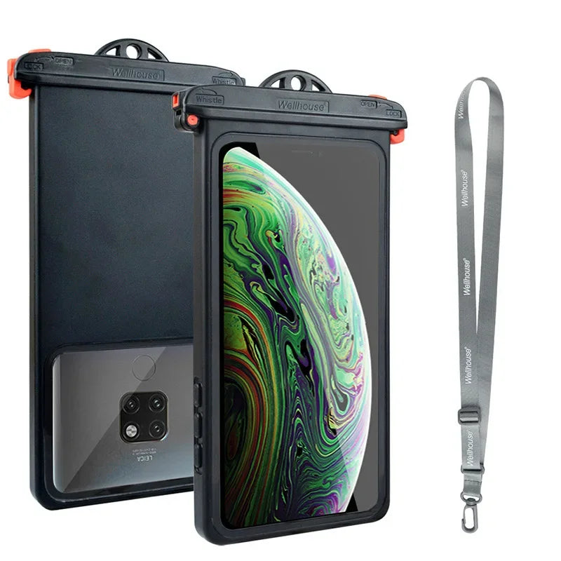 Anti-Falling Waterproof Phone Pouch Touchscreen Case 6.9 Inch - Polendo Design