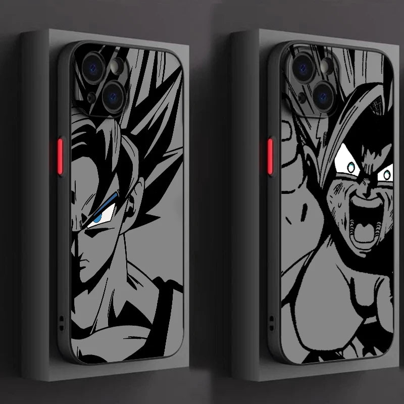 Dragon Ball Goku Frosted Anime Phone Case for iPhone - Polendo Design