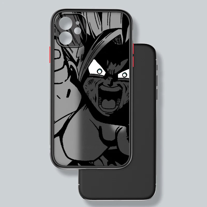Dragon Ball Goku Frosted Anime Phone Case for iPhone - Polendo Design