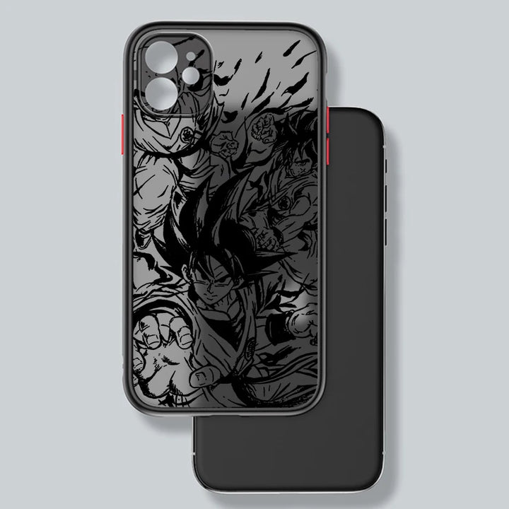 Dragon Ball Goku Frosted Anime Phone Case for iPhone - Polendo Design