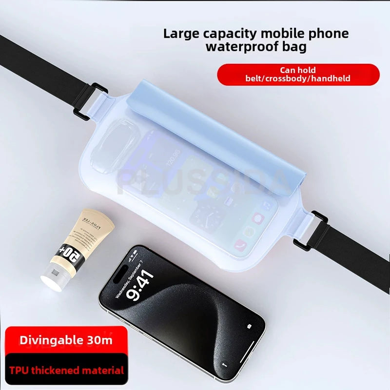 Cycling Waterproof Phone Waist Pouch Touchscreen Belt Bag - Polendo Design