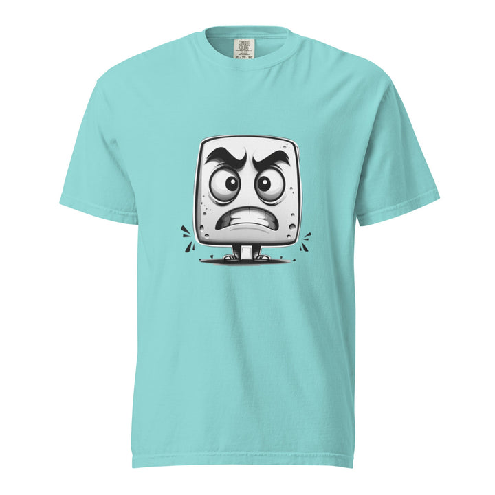 "Angry-Little-Block" garment-dyed heavyweight t-shirt - Polendo Design