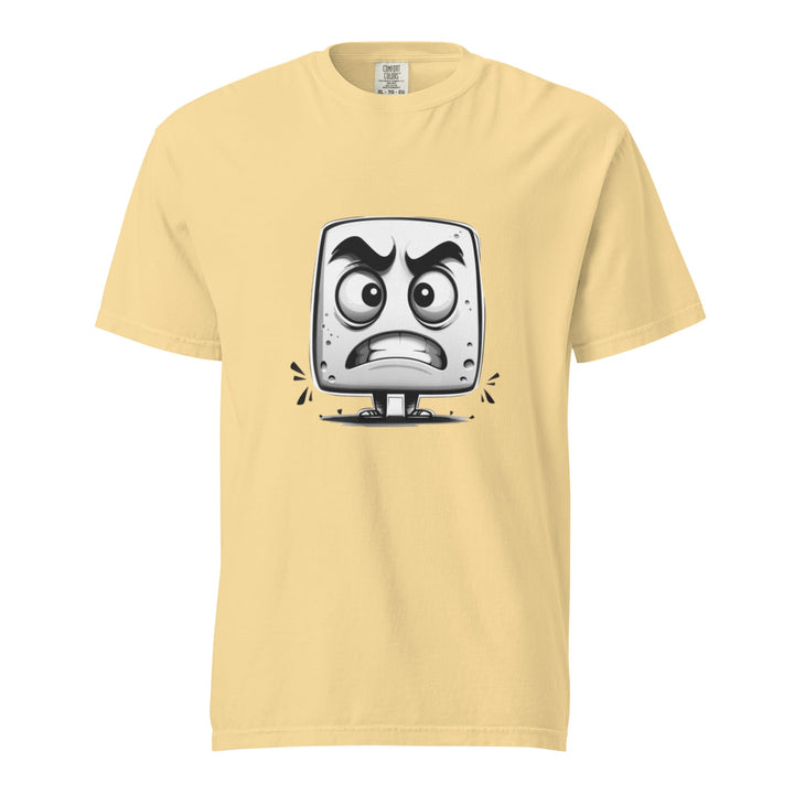 "Angry-Little-Block" garment-dyed heavyweight t-shirt - Polendo Design