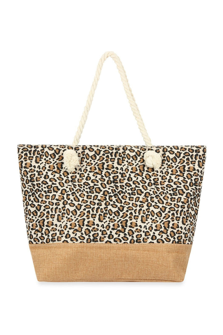 Bold Leopard Print Tote Bag for Everyday Style - Polendo Design