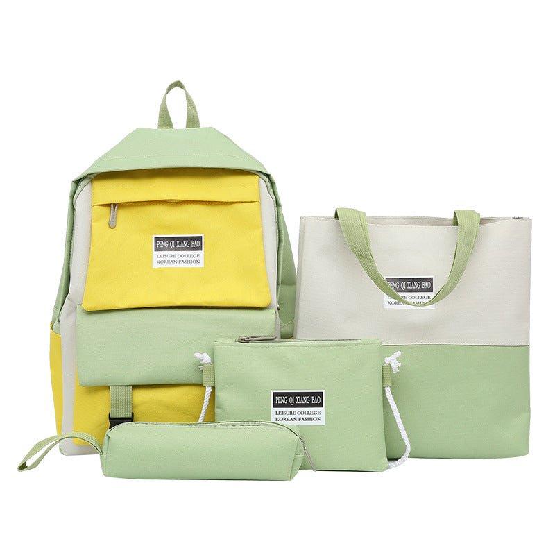 Canvas School Book Bags-Backpack - Polendo Design