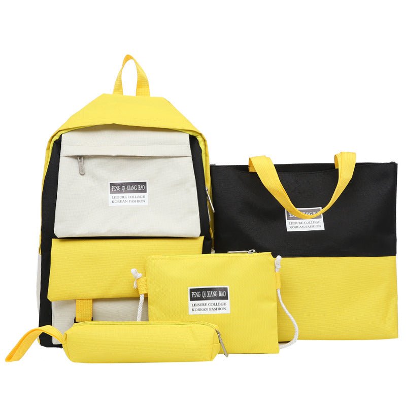 Canvas School Book Bags-Backpack - Polendo Design