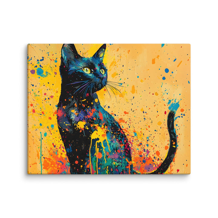 Chromatic Guardian Abstract Wall Art Canvas Print - Polendo Design