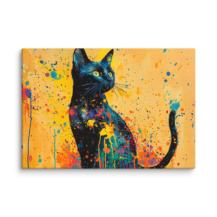 Chromatic Guardian Abstract Wall Art Canvas Print - Polendo Design