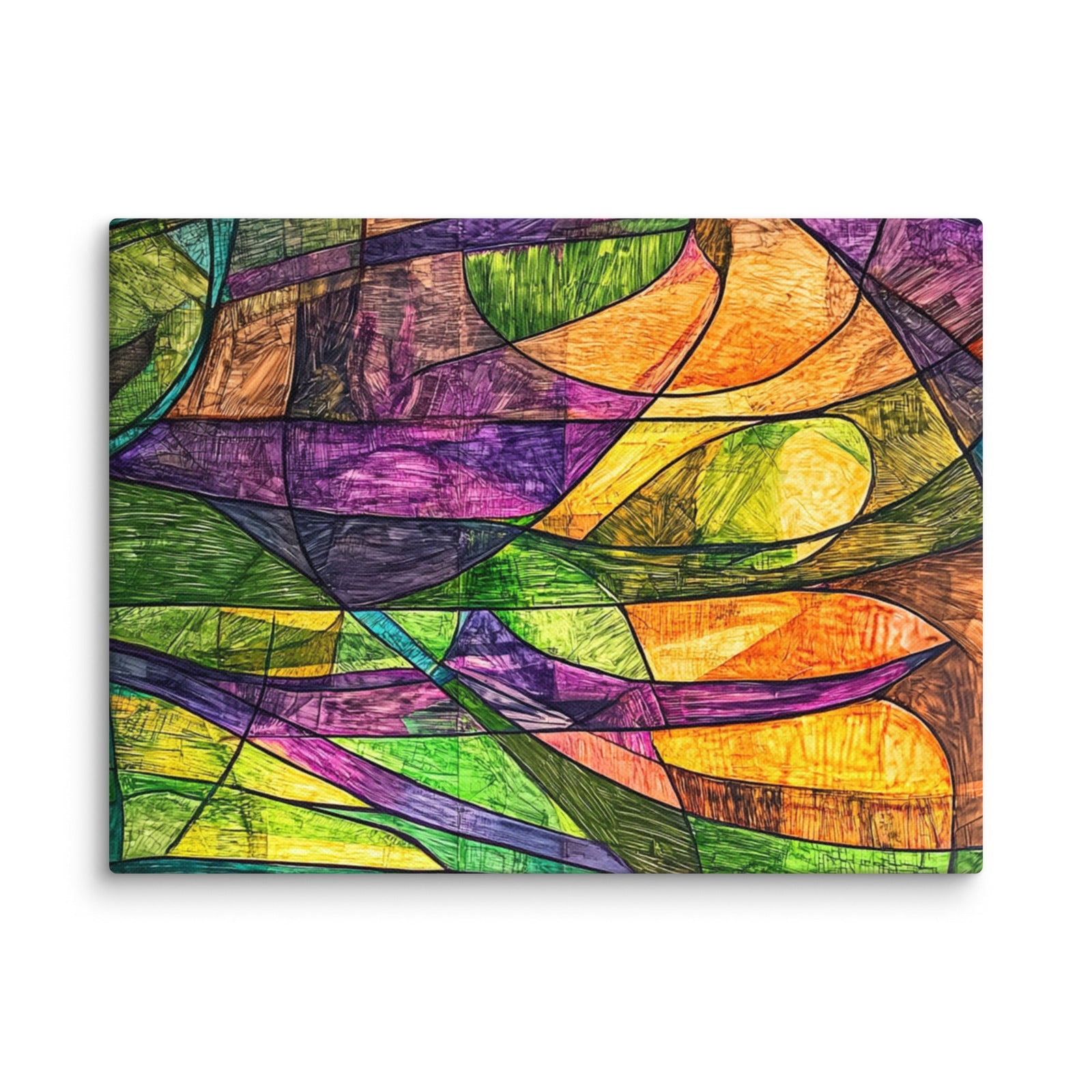 "Chromatic - Surge" Canvas - Polendo Design