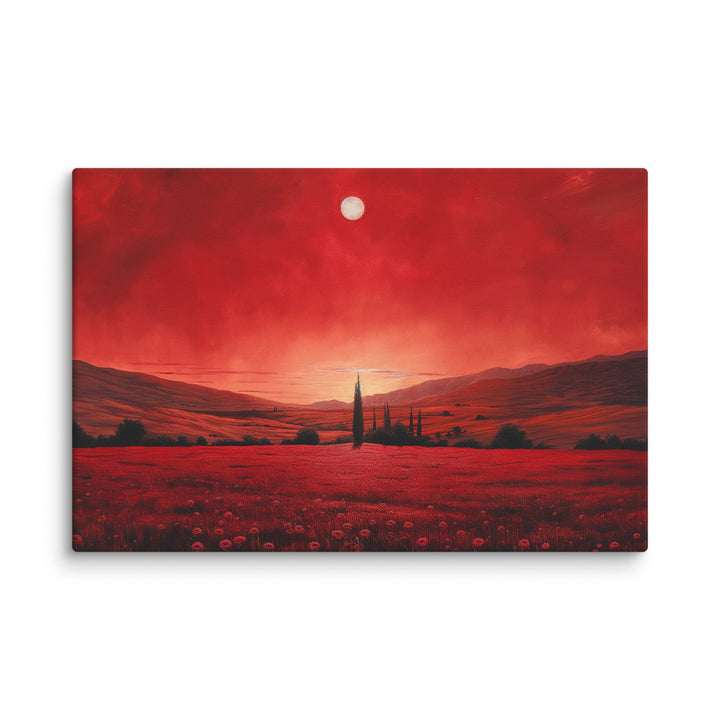 "Crimson Veil" Canvas - Polendo Design