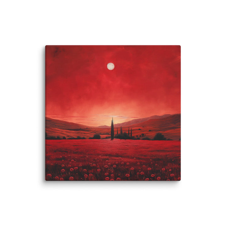 "Crimson Veil" Canvas - Polendo Design