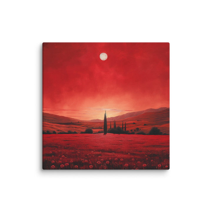 "Crimson Veil" Canvas - Polendo Design