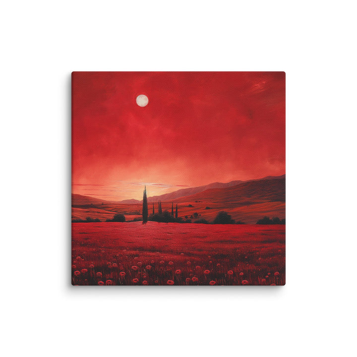 "Crimson Veil" Canvas - Polendo Design