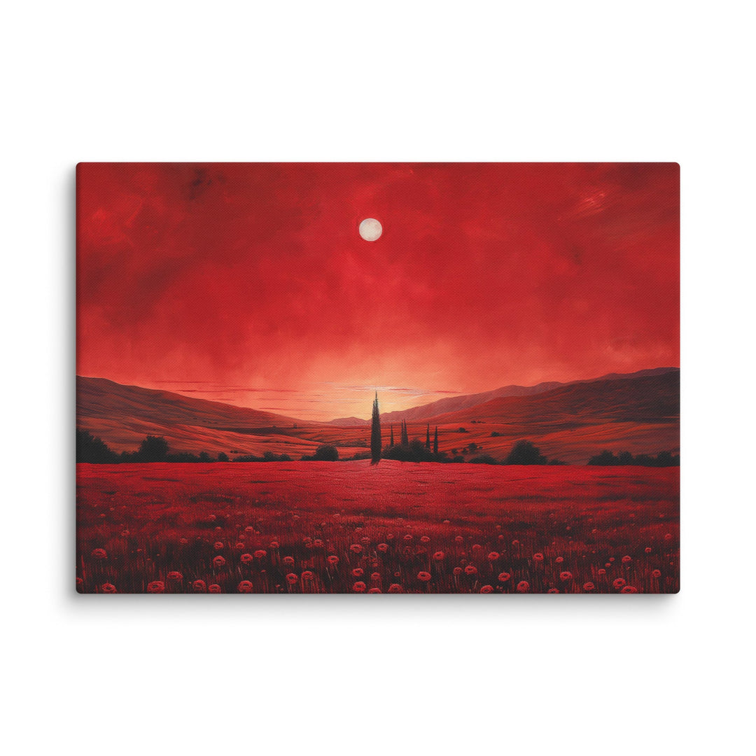 "Crimson Veil" Canvas - Polendo Design