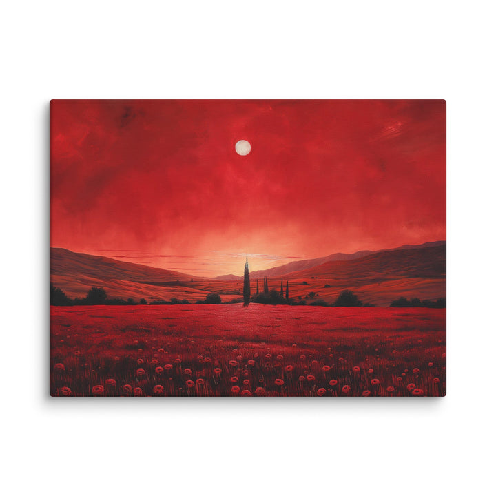 "Crimson Veil" Canvas - Polendo Design