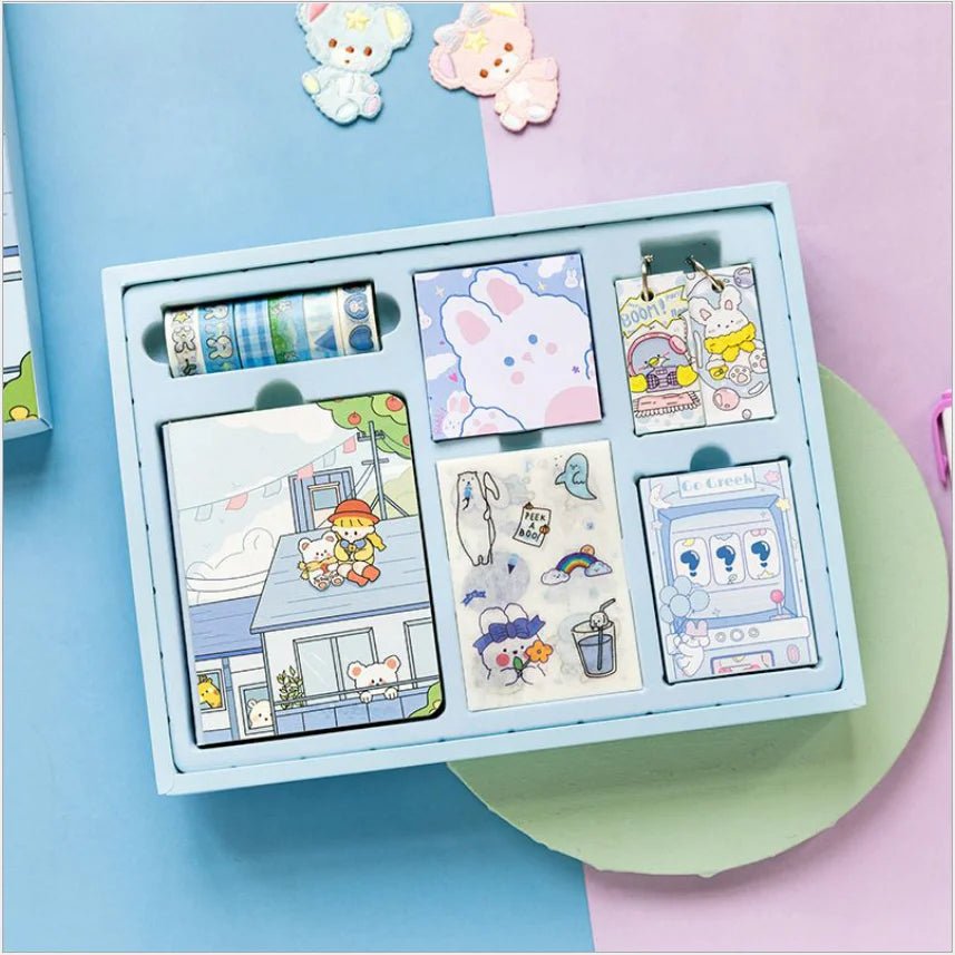 Custom Memo Pad & Sticky Notes Set – Korean Stationery for School & Office - Polendo Design