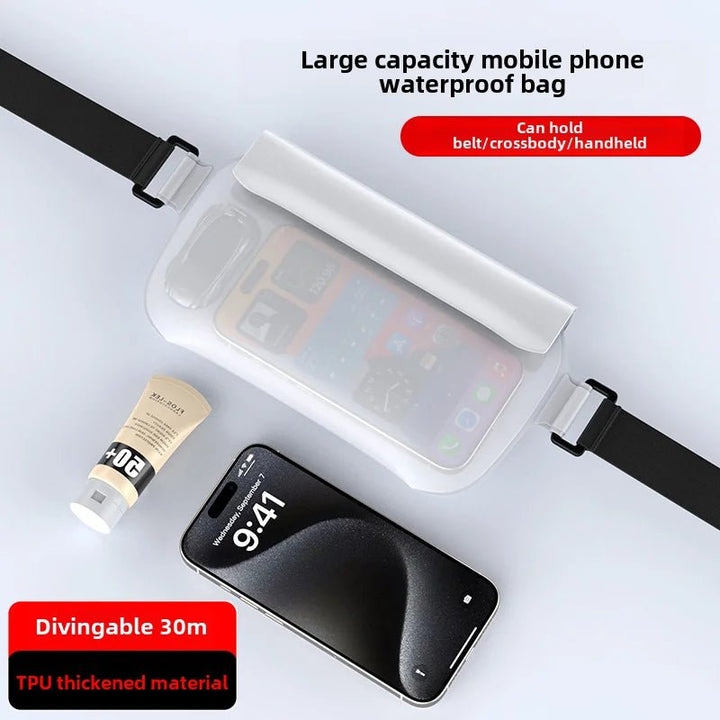 Cycling Waterproof Phone Waist Pouch Touchscreen Belt Bag Sports & Entertainment - Swimming - Swimming Accessories