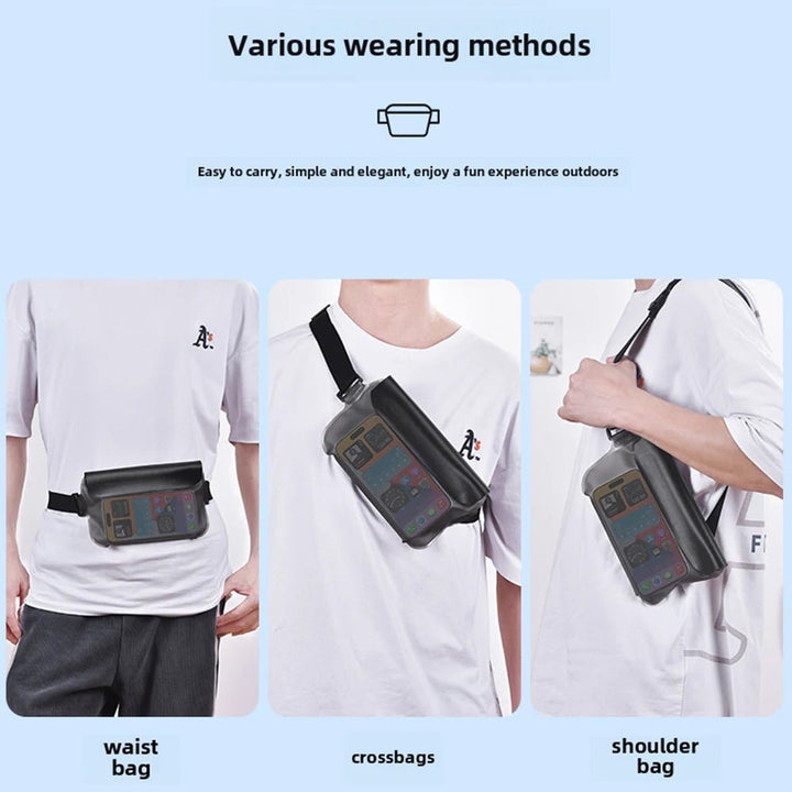 Cycling Waterproof Phone Waist Pouch Touchscreen Belt Bag Sports & Entertainment - Swimming - Swimming Accessories
