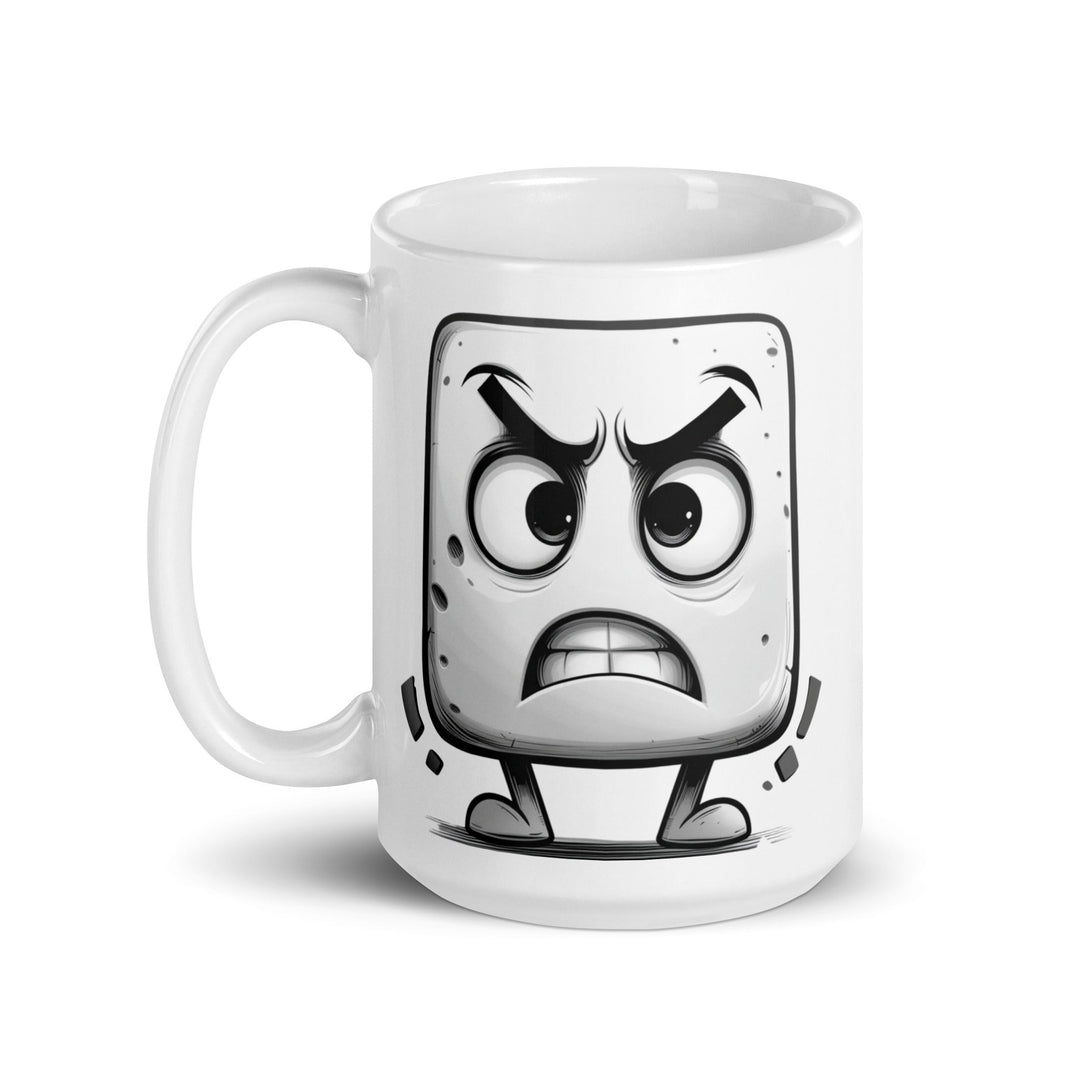 "Don't Test Me Block" White glossy mug - Polendo Design