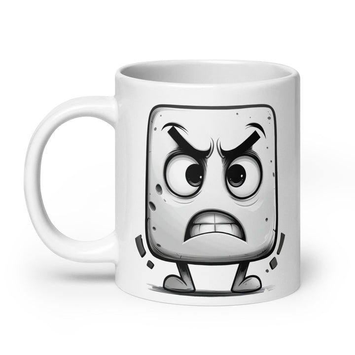 "Don't Test Me Block" White glossy mug - Polendo Design