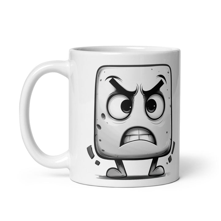"Don't Test Me Block" White glossy mug - Polendo Design