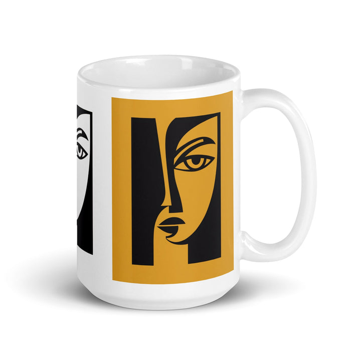 " Duality" White glossy mug - Polendo Design