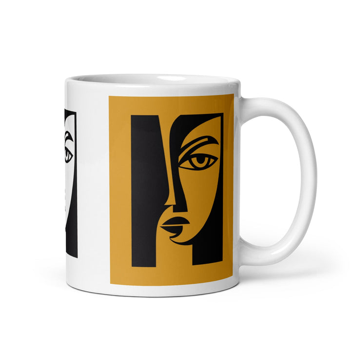 " Duality" White glossy mug - Polendo Design