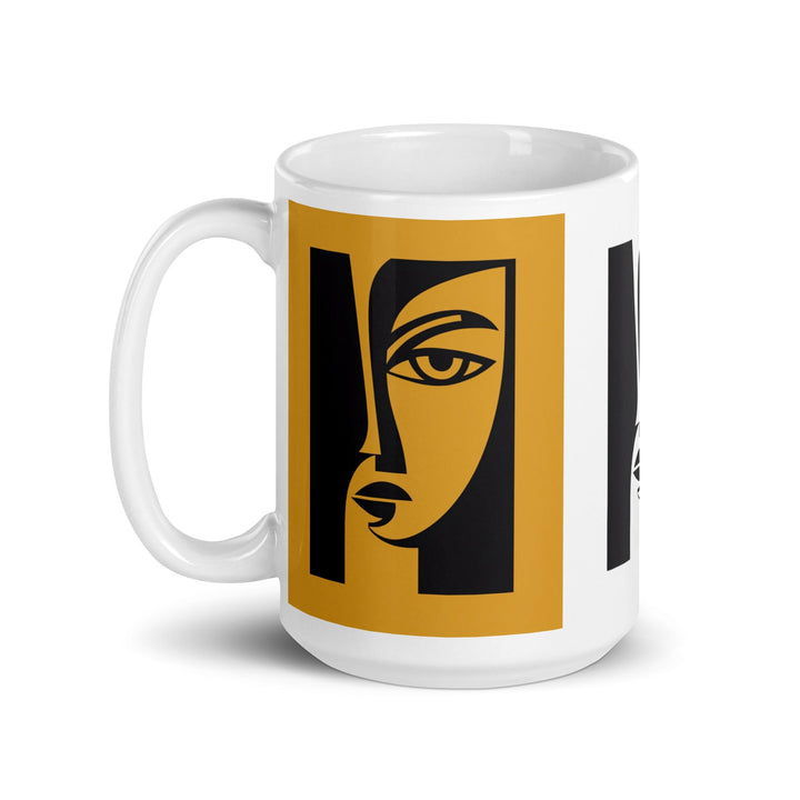 " Duality" White glossy mug - Polendo Design