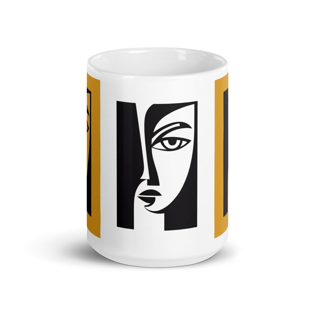 " Duality" White glossy mug - Polendo Design