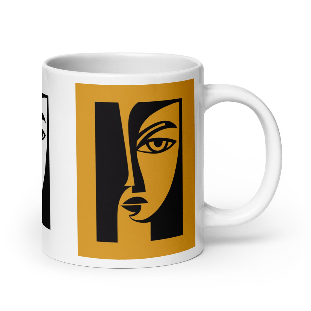 " Duality" White glossy mug - Polendo Design